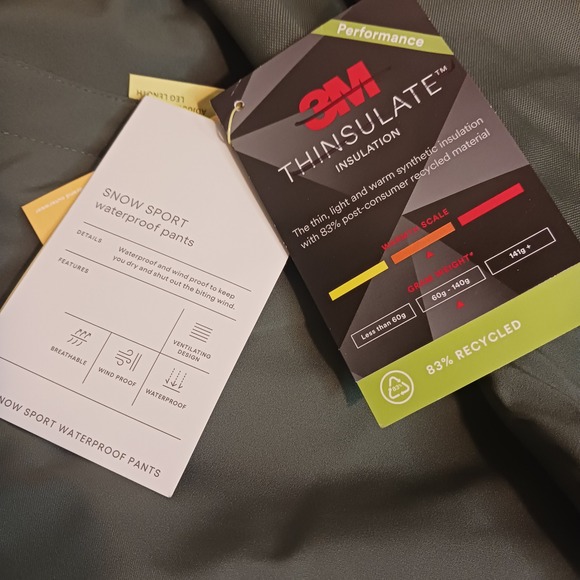 XL All in Motion Snowboard Pants Waterproof Insulated Olive Green Ski Winter - Picture 3 of 14